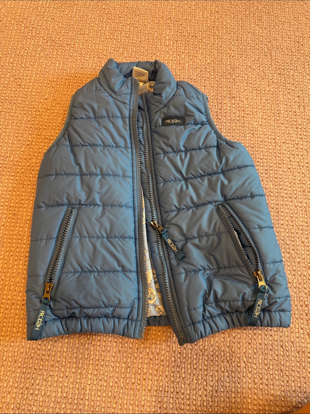 Prodoh Kids' Blue Quilted Puffer Vest